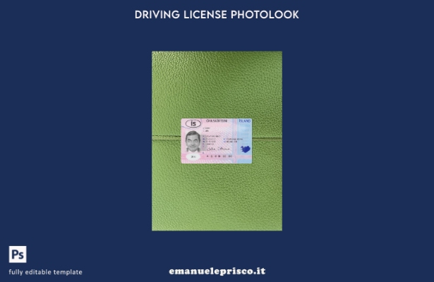 stile verificato modello anteriore photolook presente patente di guida islandese